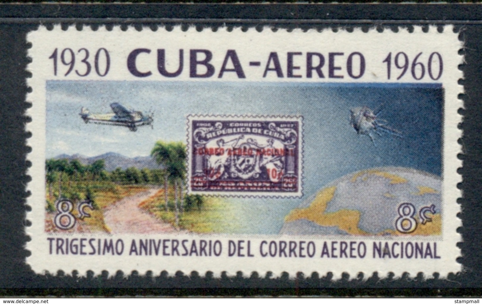 Caribbean Is 1960 Airmail 30th Anniv MUH - Used Stamps