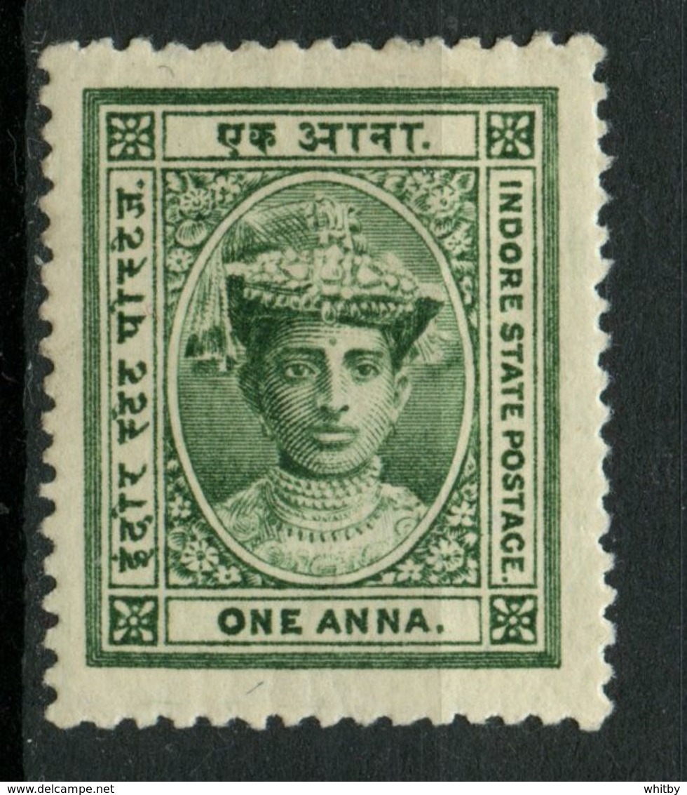 Indore 1907 1A Maharaja Tukoji Rao Ill Issue #10 - Holkar