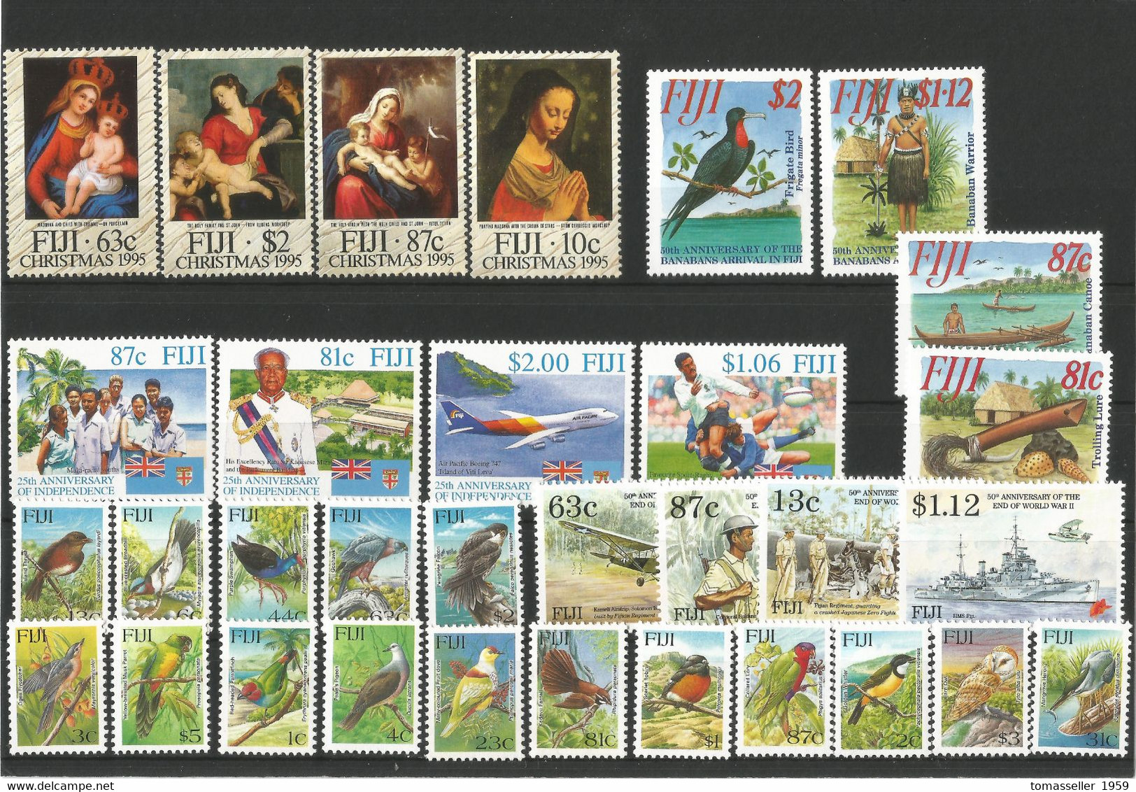 FIDJI - 14 YEARS(1994 -2007)   SETS .ALMOST 133 Issues.MNH - Fiji (1970-...)