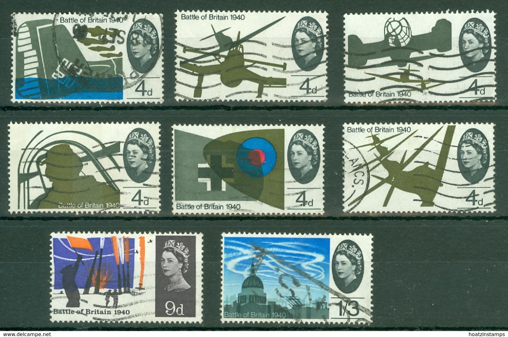 G.B.: 1965   25th Anniv Of Battle Of Britain     Used - Used Stamps