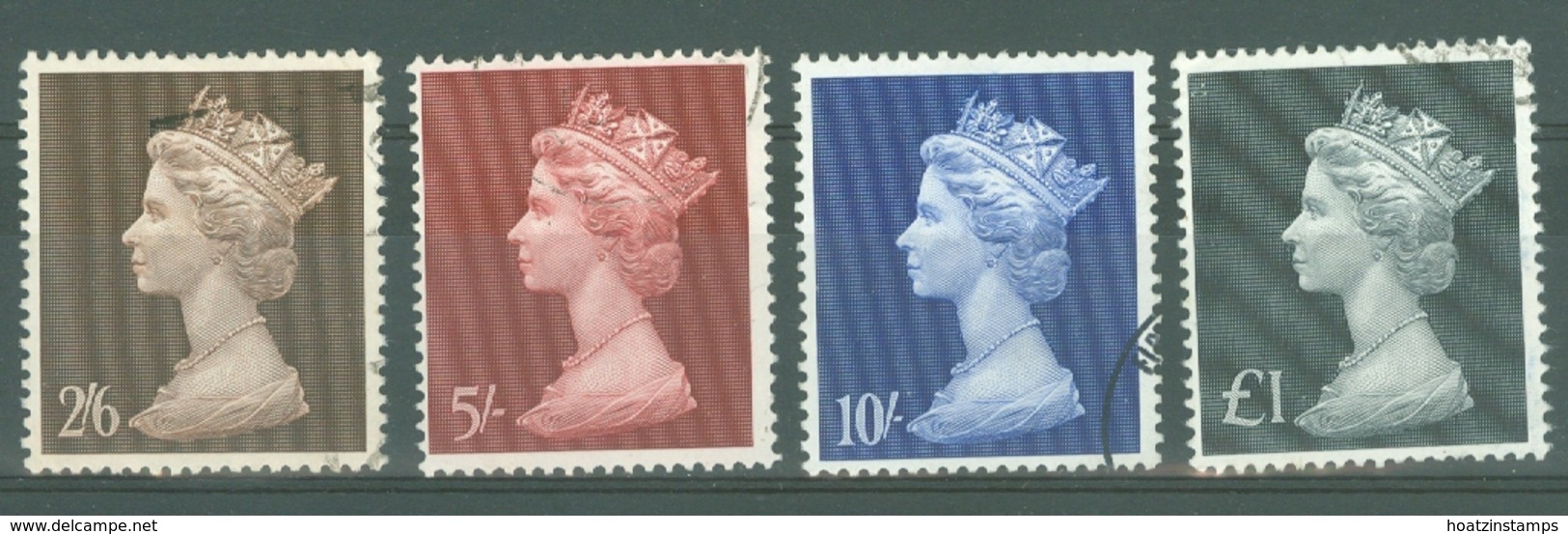 G.B.: 1969   QE II Definitive High Values Set  SG787-790    Used - Usati