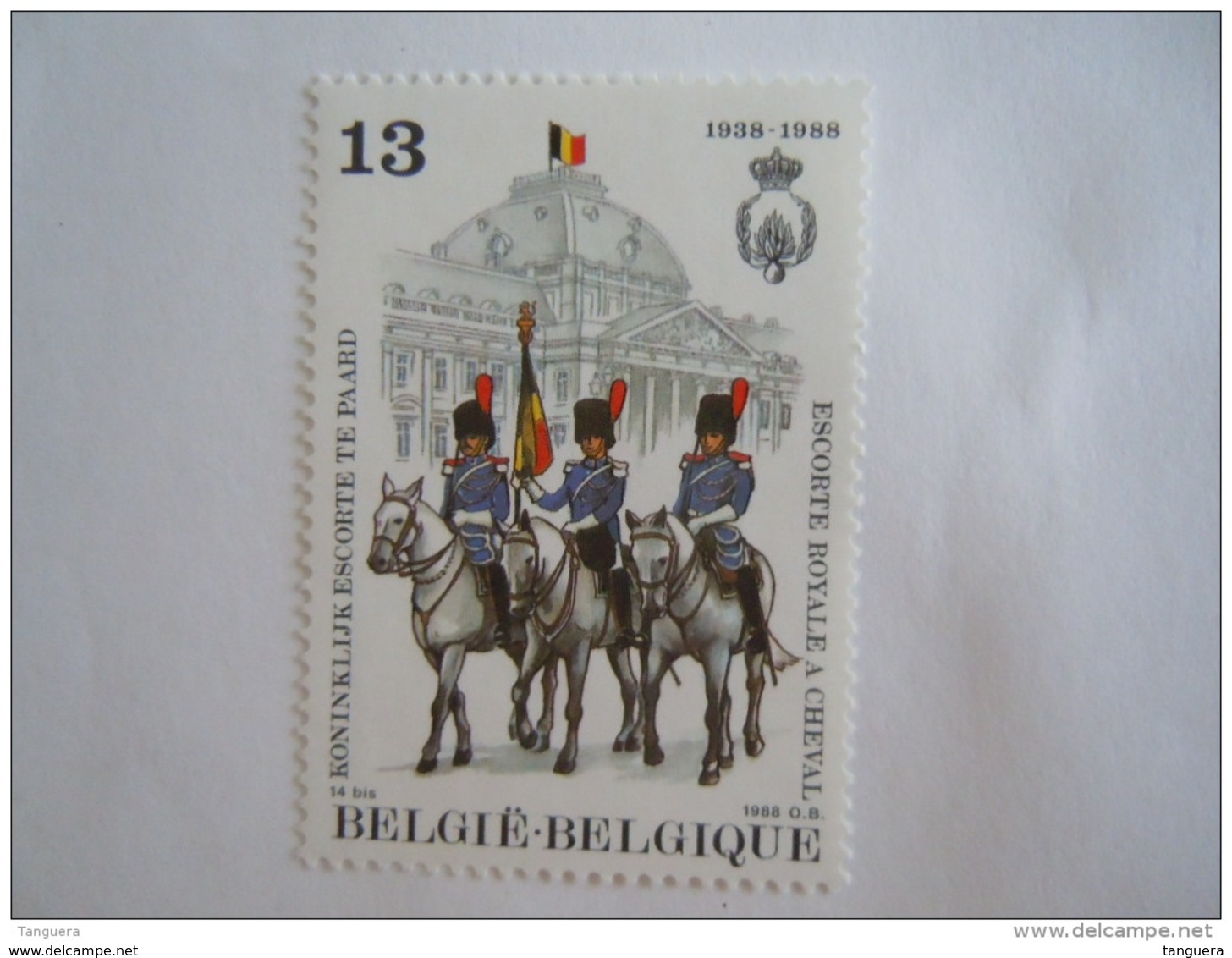 België Belgique 1988 Koninkljk Escorte Te Paard Escorte Royale à Cheval Porte-étendard Garde Cob Yv 2308 MNH ** - Neufs