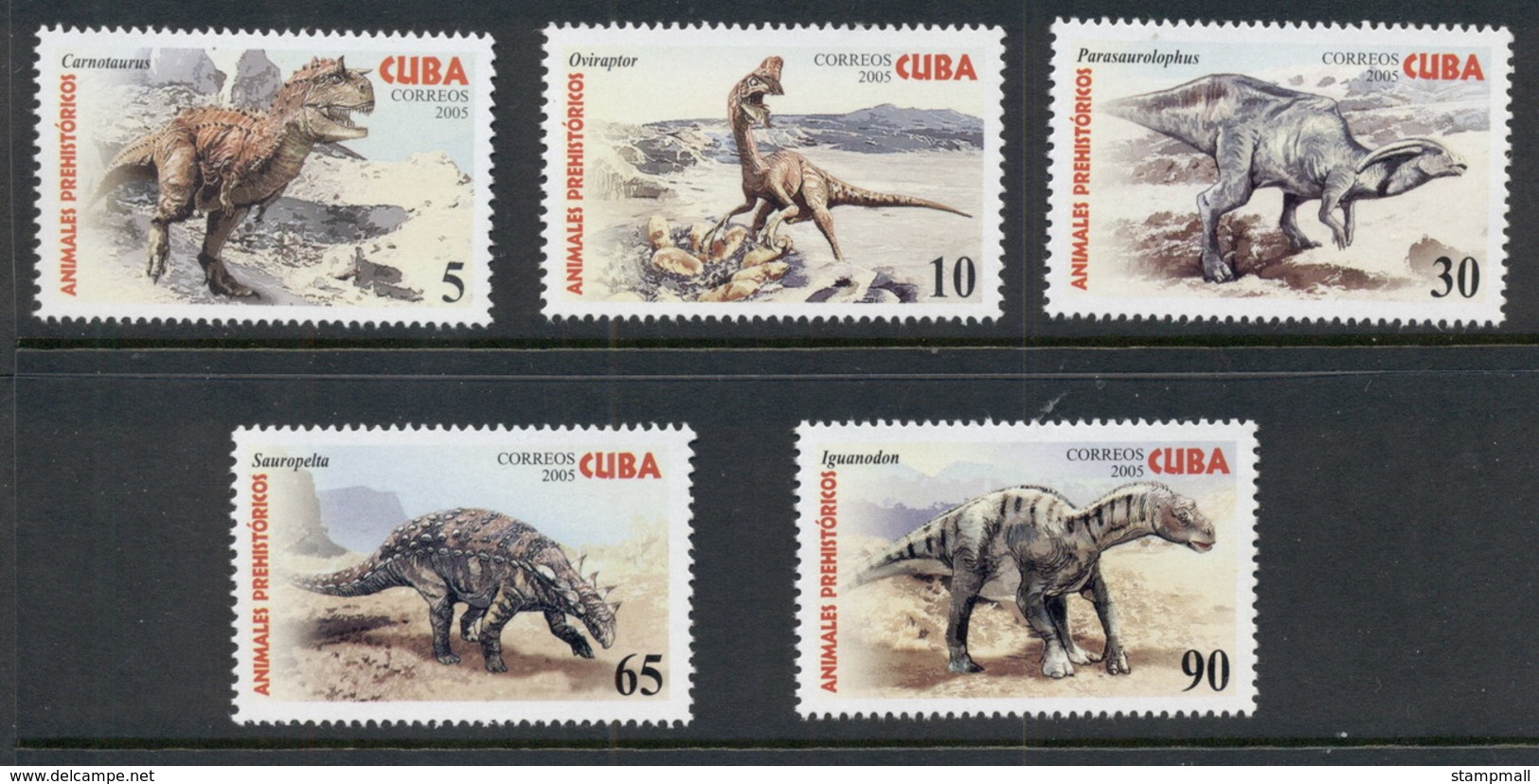 Caribbean Is 2005 Prehistoric Animals, Dinosaurs MUH - Used Stamps