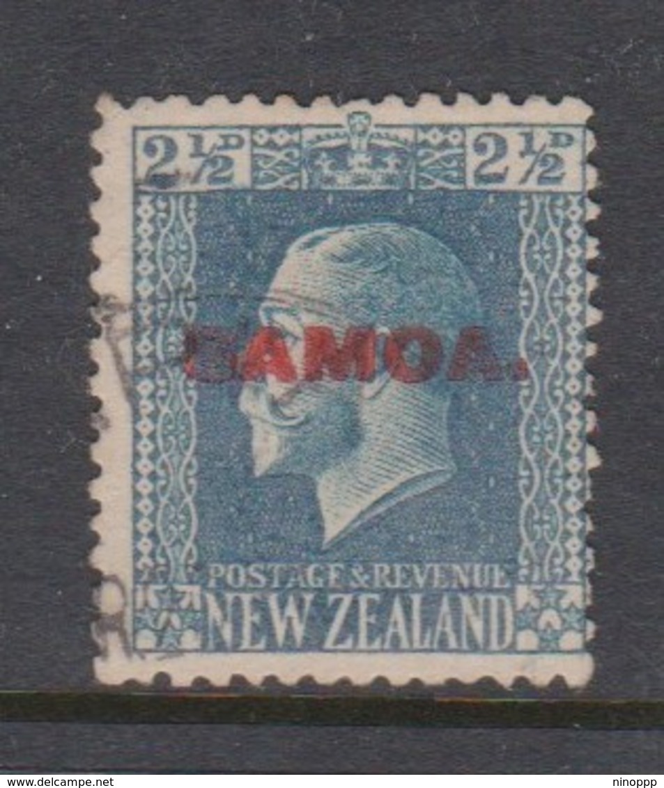 Samoa SG 139 1916-19 New Zealand Stamp King George V Overprinted,two And Half Pence Blue,used - Samoa