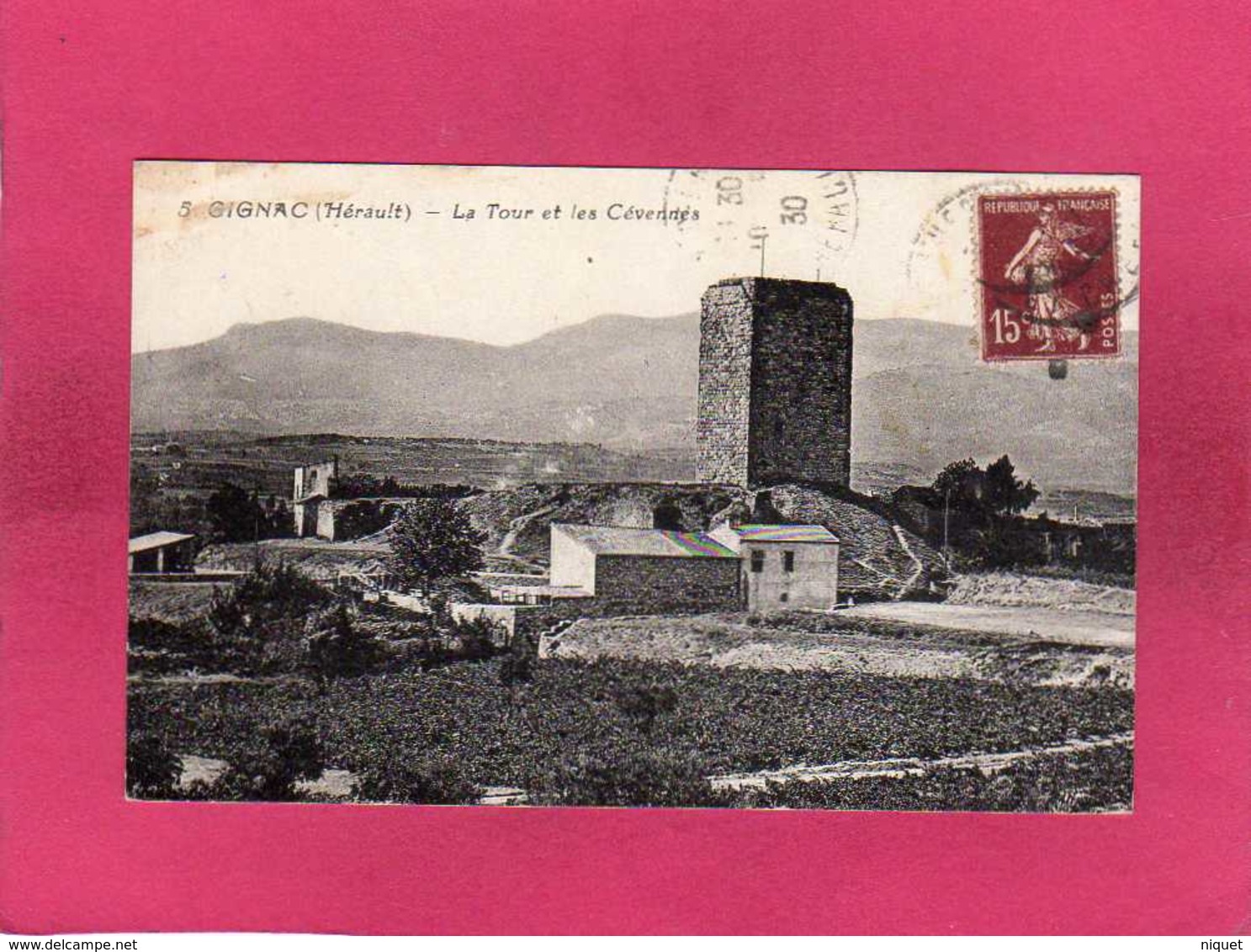 34 Hérault, Gignac, La Tour Et Les Cévennes, 1930, (A. Bardou) - Gignac