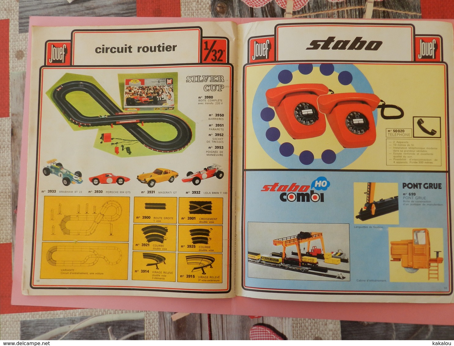 CATALOGUE JOUEF Trains Et Voitures Revendeur Vannes 52 1974 - Toy Memorabilia