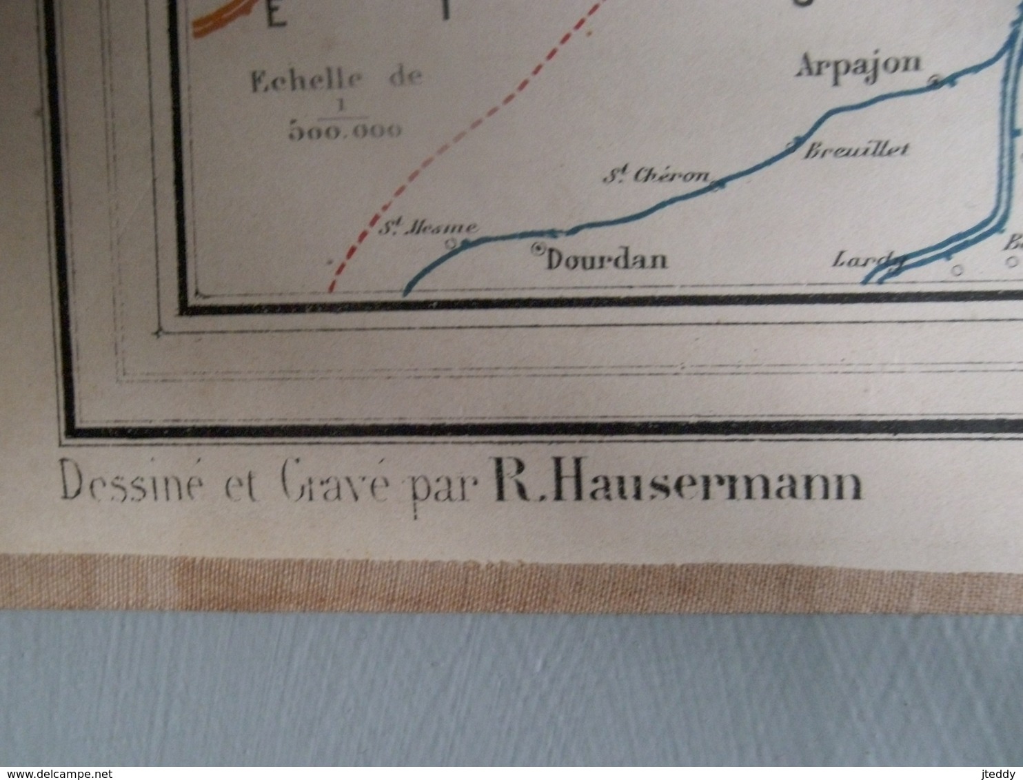 Antieke Carte Des CHEMINS De FER De La FRANCE 1882 - Chemin De Fer