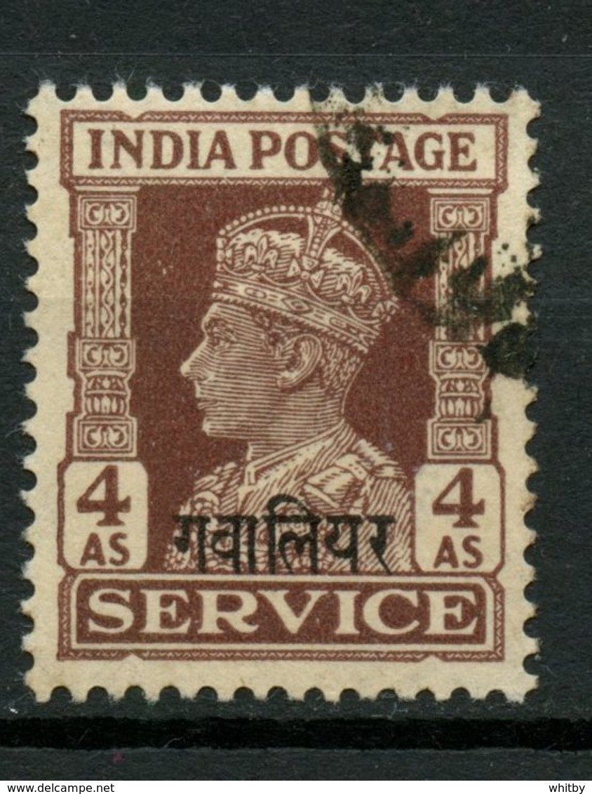 Gwalior 1947 4as King George VI Issue #O60 - Gwalior