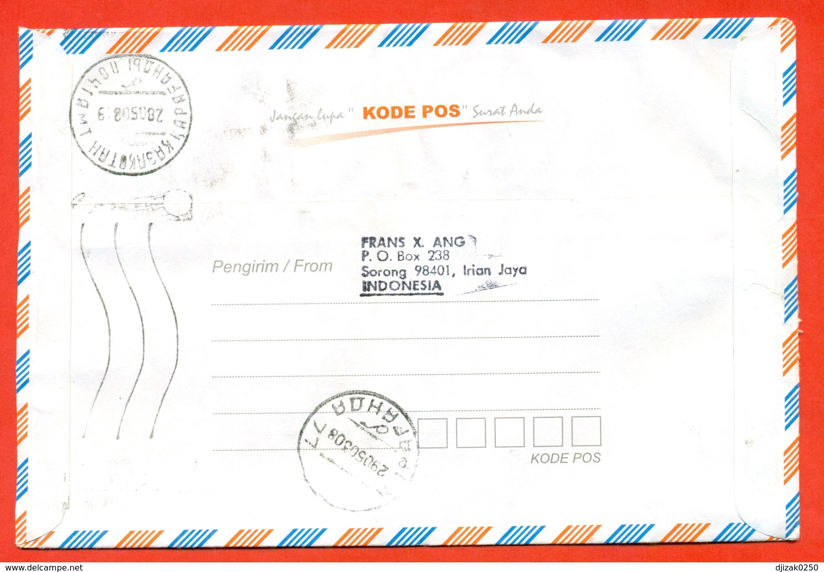 Indonesia 2003.Durian. The Envelope Is Really Past Mail.Airmail. - Indonésie