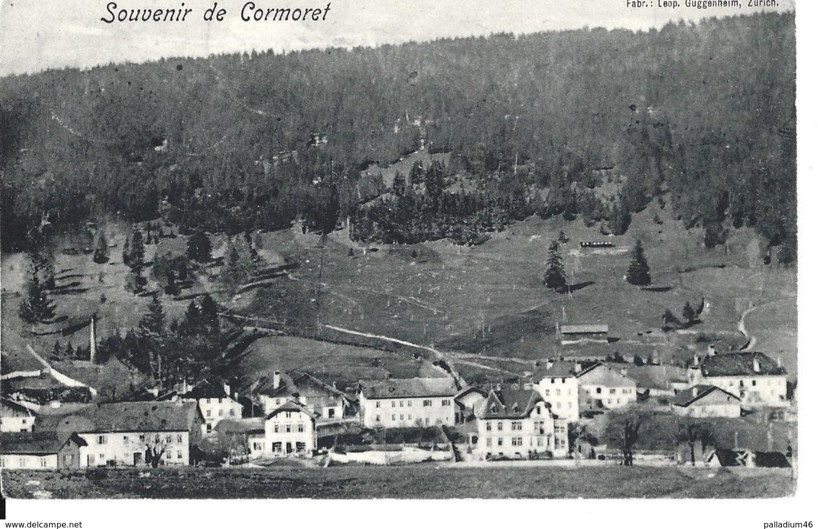 BERNE CORMORET Vallon De Saint-Imier - Villeret, Nods,Courtelary, Les Breuleux - Guggenheim Zurich, Circulé 08.01.1906 - Nods