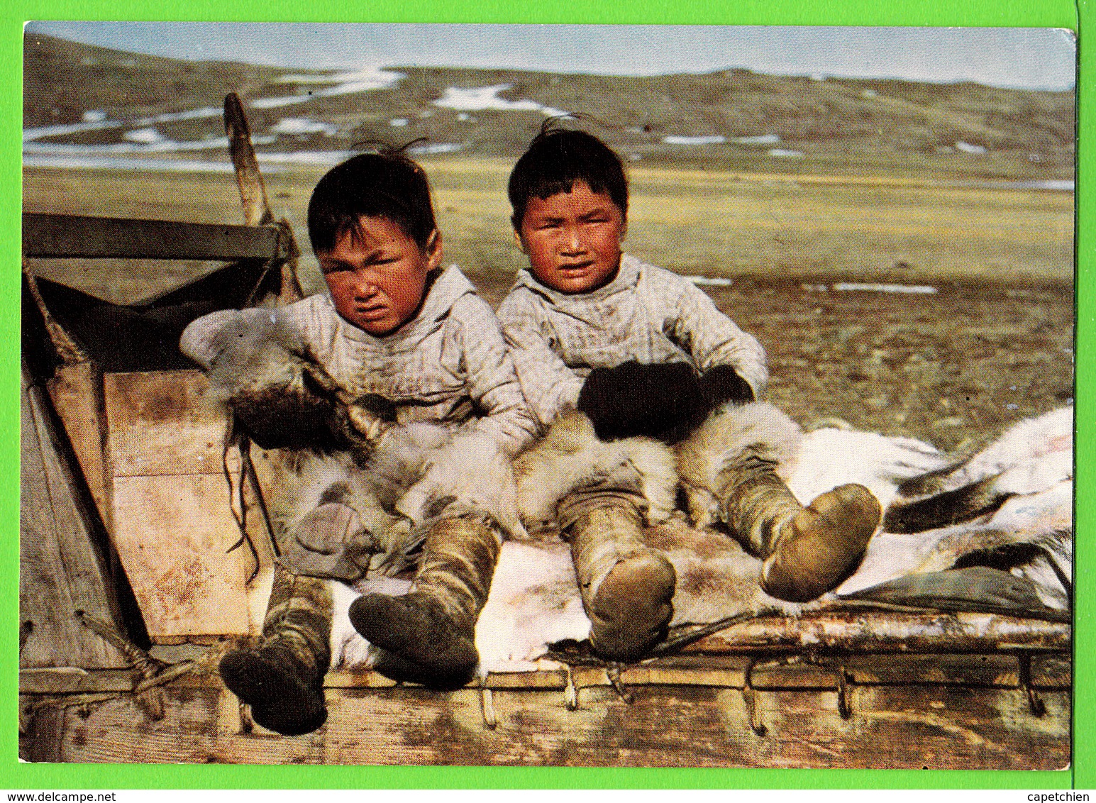 GROENLAND / GREELAND / GRONLUND / PETITS GARCONS DE THULE .... / Carte Vierge - Greenland