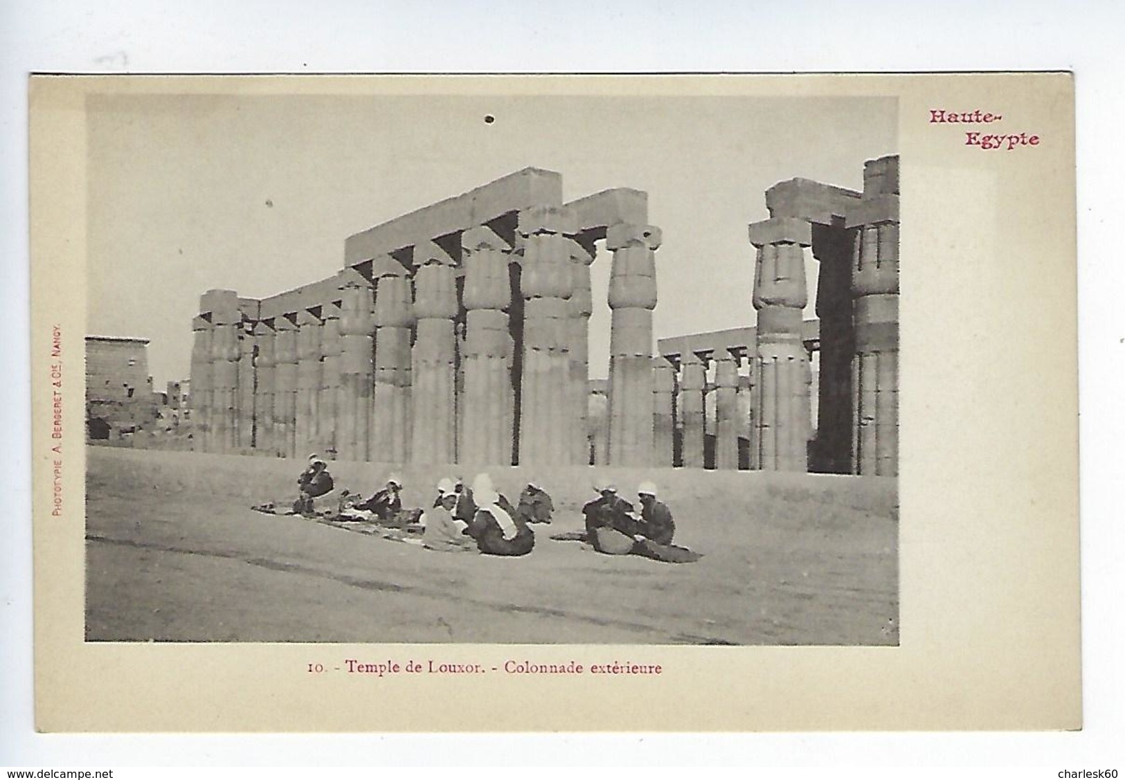 CPA Égypte Haute Égypte Temple De Louxor Colonnade Extérieure - Luxor