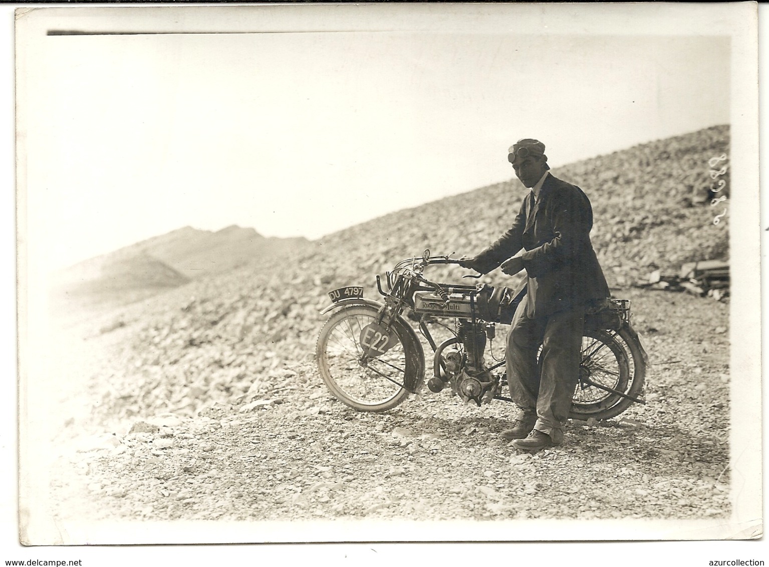 MONT VENTOUX. TAYLOR ET SA MOTOCYCLETTE RUDGE - Sports