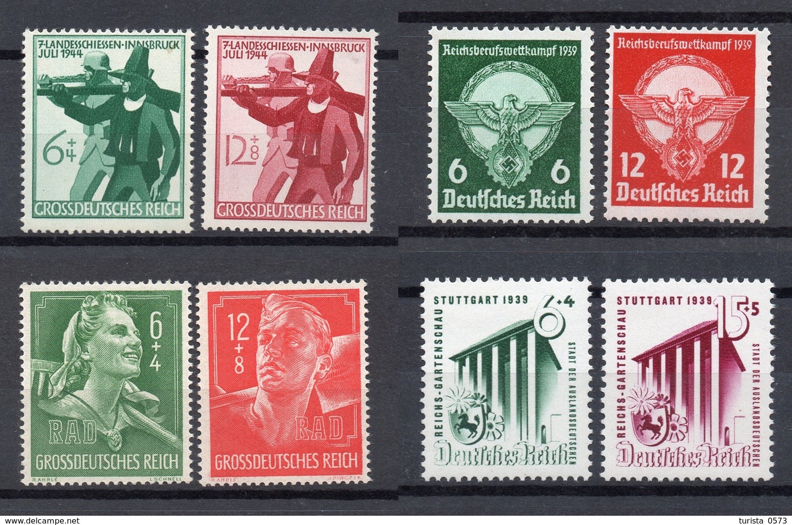 GERMANIA Reich Serie Complete Nuove Senza Linguella MNH  /** - Collections (without Album)