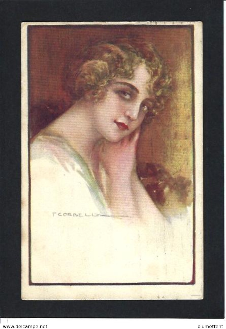 CPA Corbella Femme Girl Femme Women Glamour Beauté Art Déco Illustrateur Italien Italie Circulé - Corbella, T.