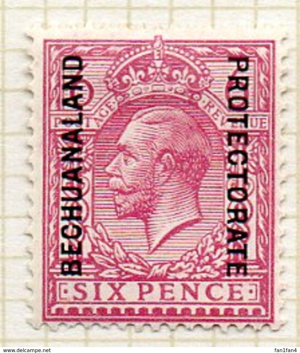 AFRIQUE - BECHUANALAND - (Protectorat Britannique) - 1914-21 - N° 35 - 6 P. Lilas - (George V) - 1885-1964 Protectorat Du Bechuanaland