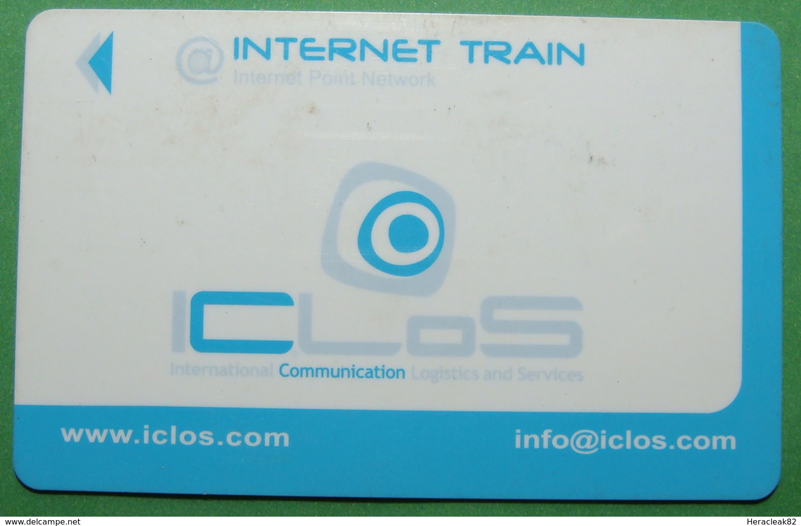 Italy INTERNET TRAIN CARD USED, Operator ICLOS - To Identify