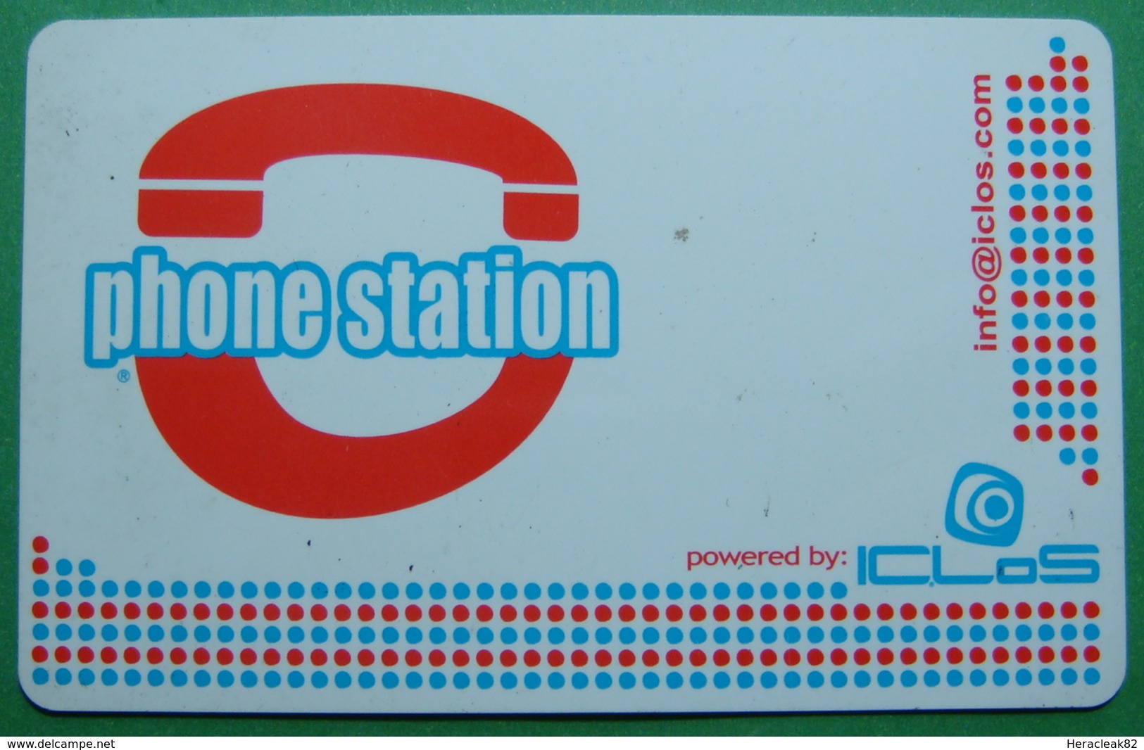 Italy PHONE STATION CARD UNUSED, Operator ICLOS, 10 EUO, RARE - A Identificar