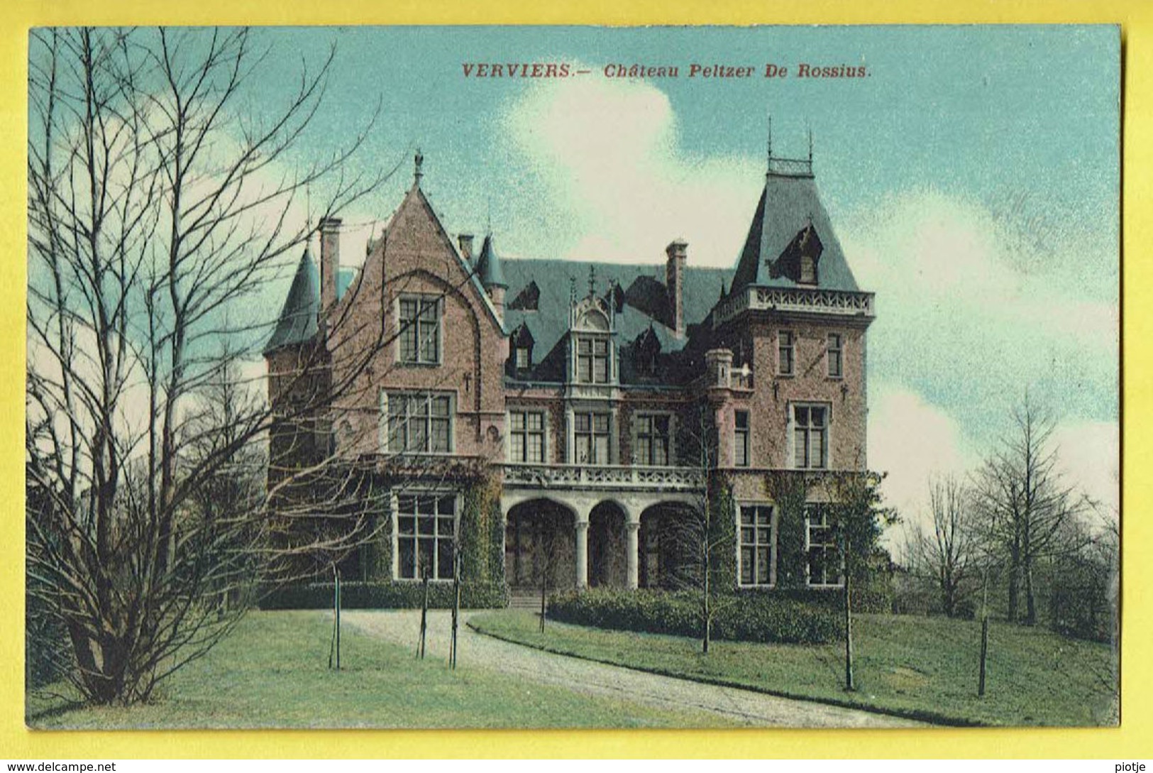 * Verviers (Liège - Luik - La Wallonie) * (401) Chateau Peltzer De Rossius, Kasteel, Castle, Schloss, Couleur, TOP, Rare - Verviers