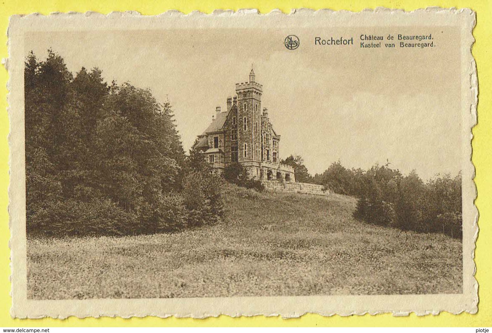 * Rochefort (Namur - La Wallonie) * (Nels, Ern Thill, Chemin De Fer Belges) Chateau De Beauregard, Kasteel, Castle Rare - Rochefort