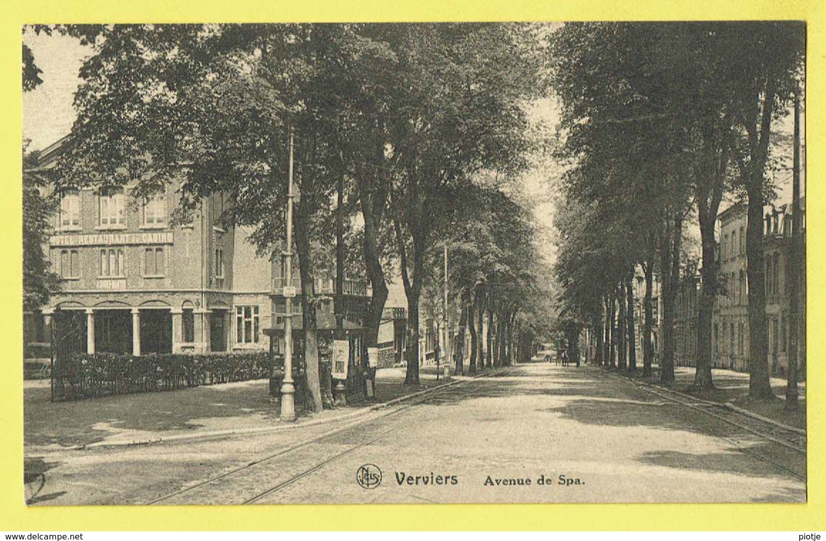 * Verviers (Liège - Luik - La Wallonie) * (Nels, Edition Vve Jos Boumal) Avenue De Spa, Tramway, Straatzicht, Rare, Old - Verviers