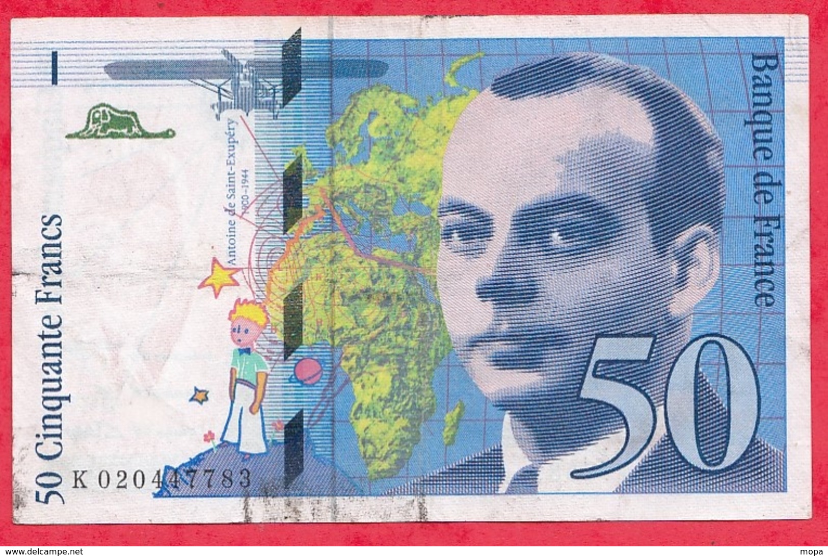 50 Francs "St Exupéry" 1994 --VG/TTB --n °K020447783 - 50 F 1992-1999 ''St Exupéry''