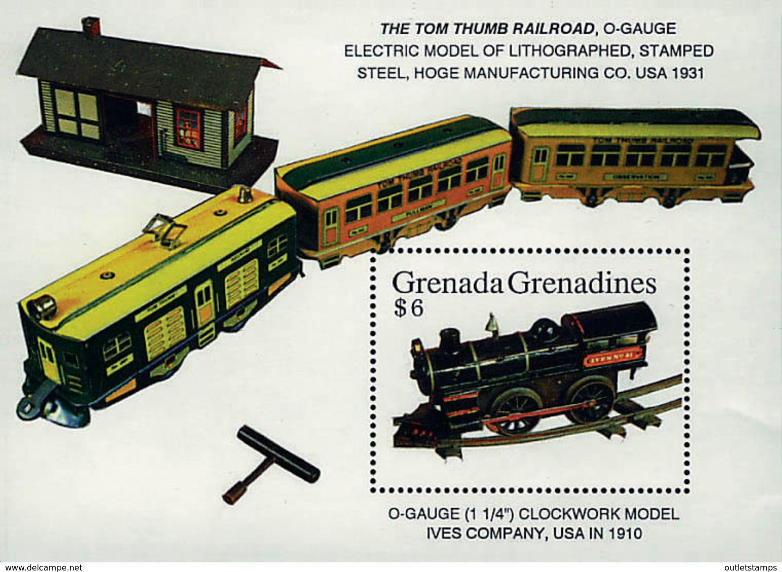 Ref. 320196 * NEW *  - GRENADA GRENADINES . 1992. SCALE MODEL TRAINS. MODELOS A ESCALA  DE TRENES - Grenada (1974-...)