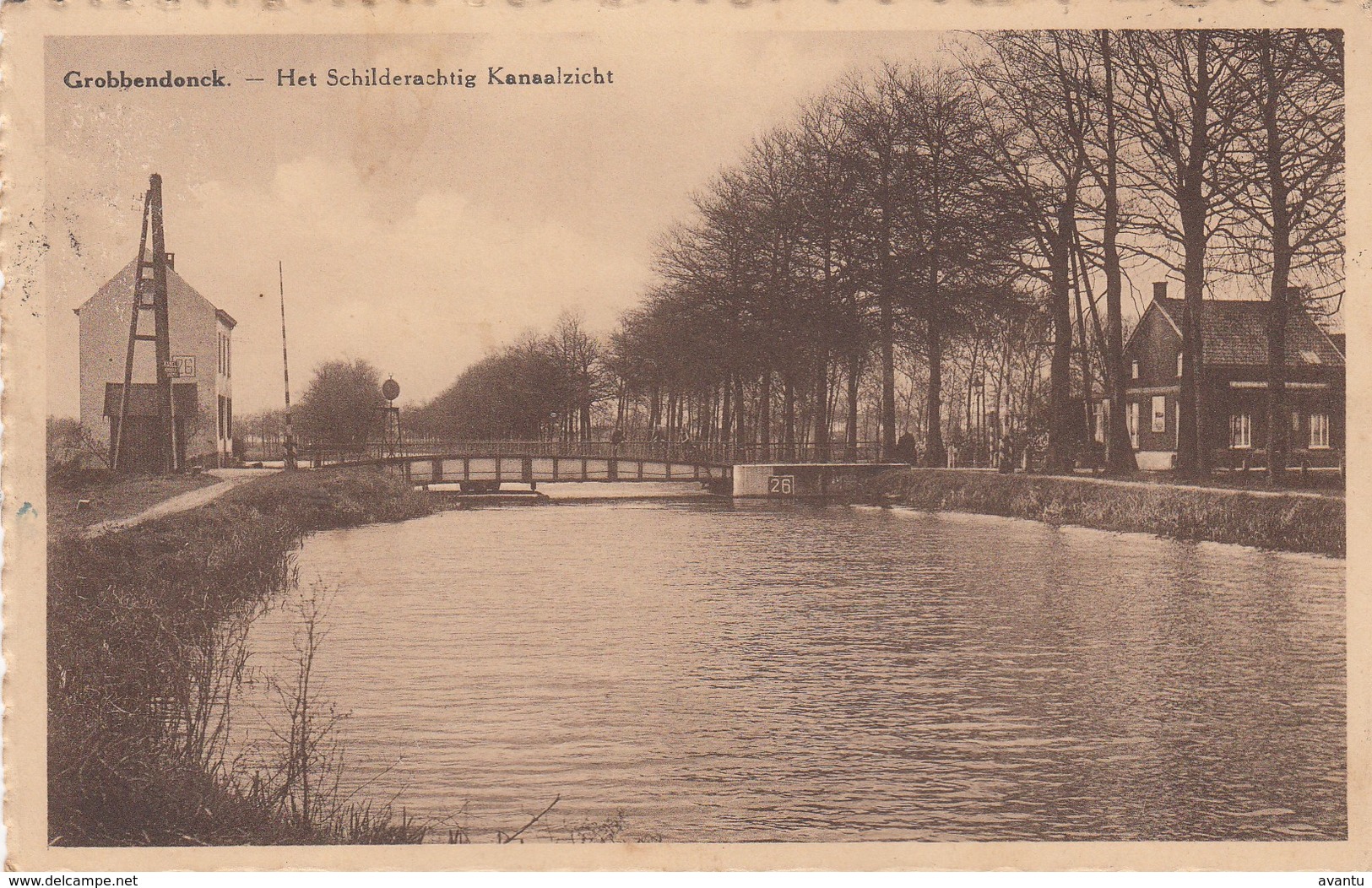 GROBBENDONK / KANAALZICHT EN BRUG - Grobbendonk