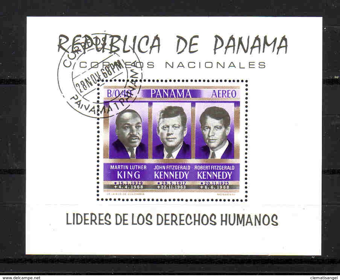 114a * PANAMA * BLOCK KENNEDY * GESTEMPELT **!! - Panama