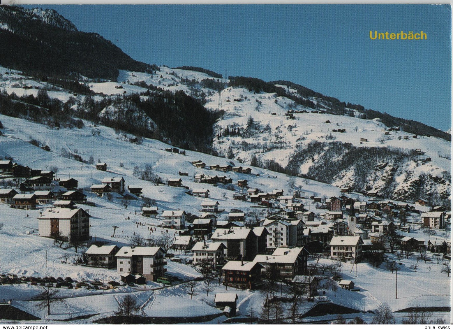 Unterbäch - Generalansicht Im Winter En Hiver - Unterbäch