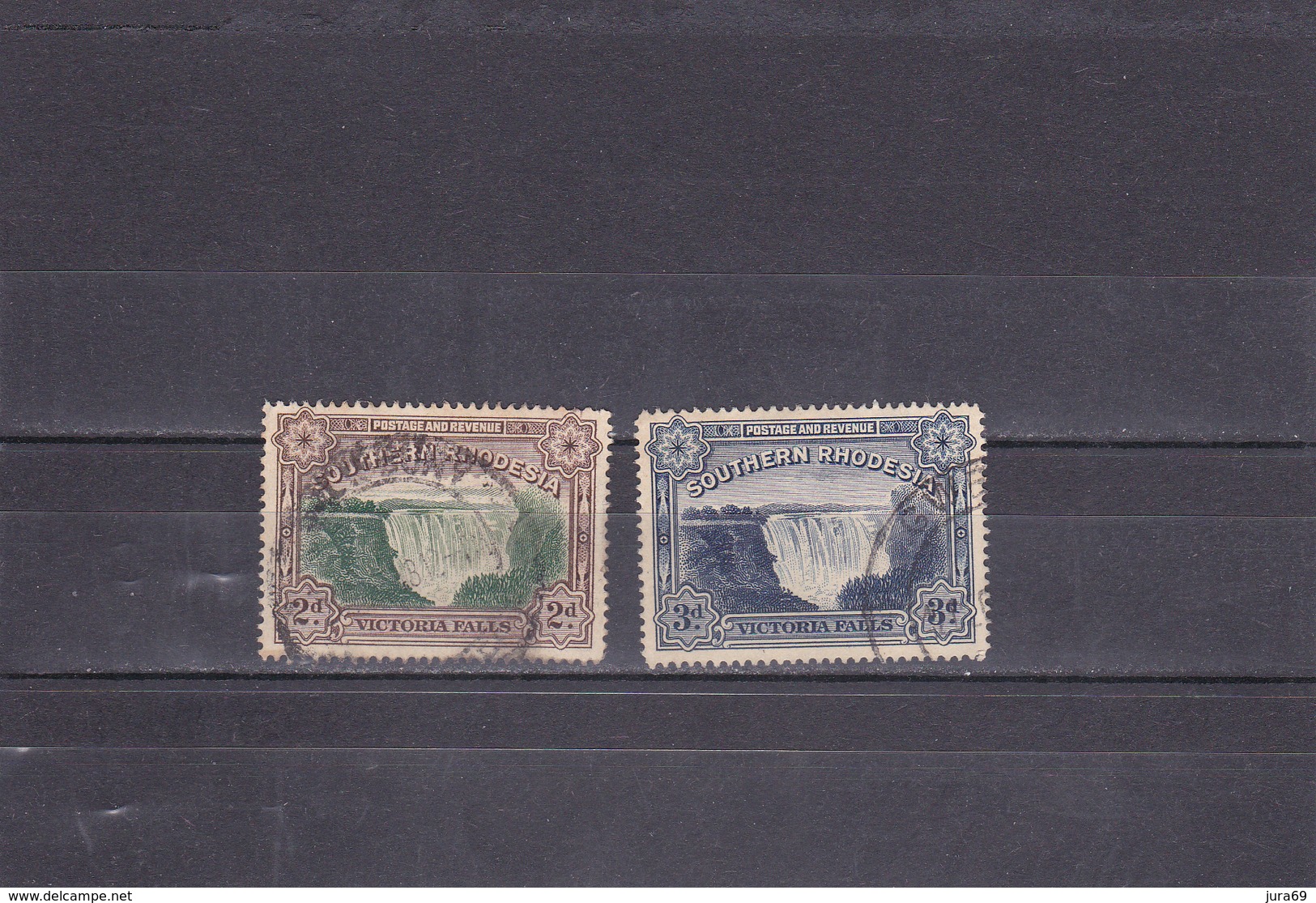 Rhodésie Du Sud  Oblitéré  1932   N° 29/30     Chutes Victoria - Rhodesia Del Sud (...-1964)