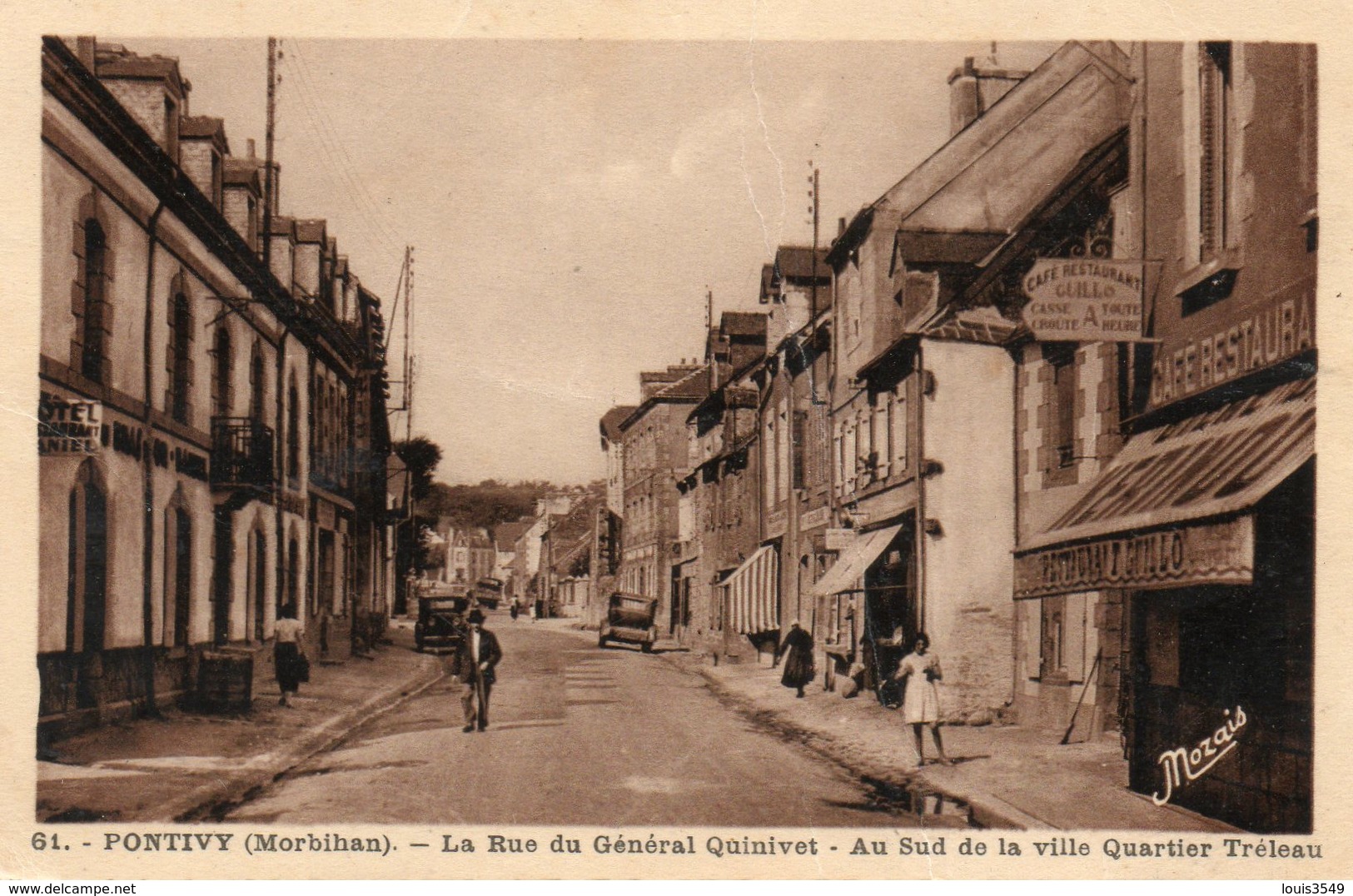 Pontivy -   La  Rue  Du  Général  Quinivet - Au  Sud  De  La  Ville  Quartier  Tréleau - Pontivy