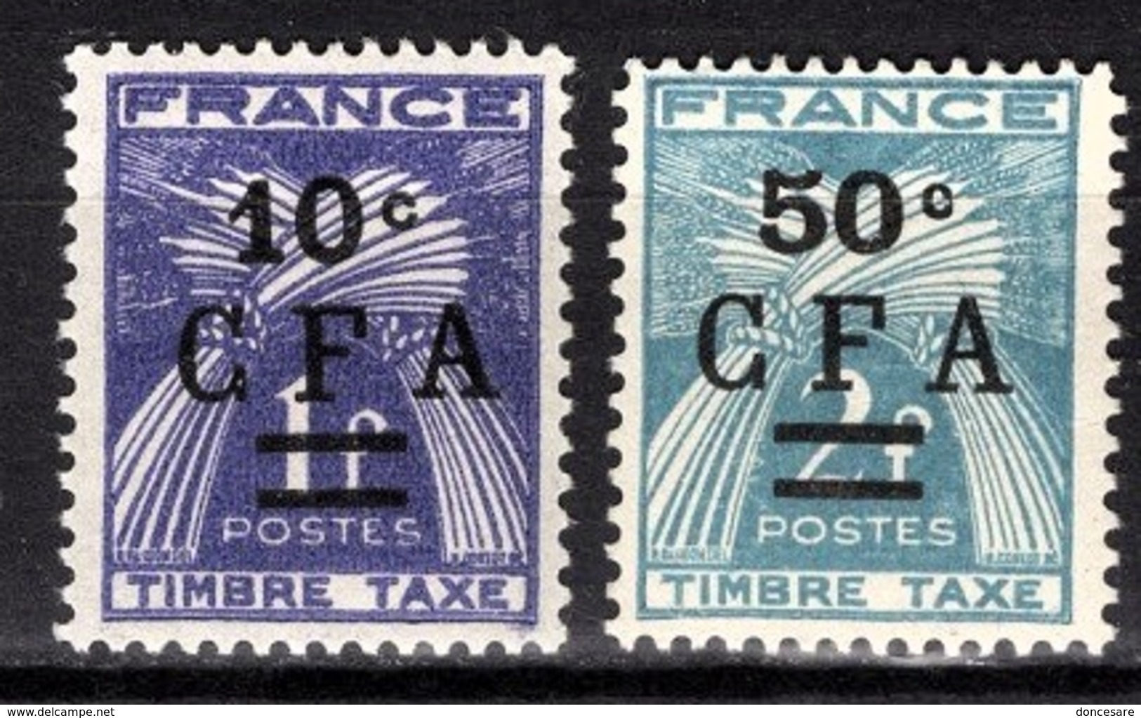 REUNION - Y.T. N° 36 / 37  - NEUFS** - Timbres-taxe