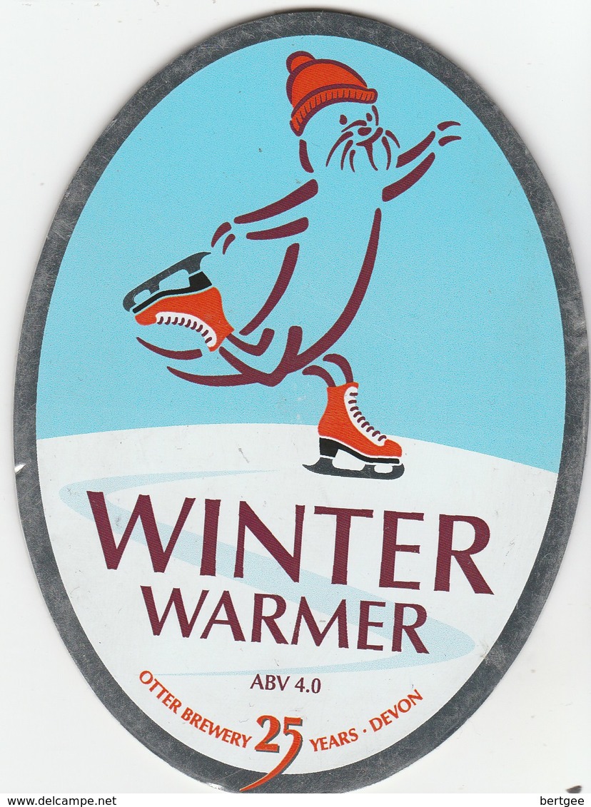 OTTER BREWERY (LUPPITT, ENGLAND) - WINTER WARMER - PUMP CLIP FRONT - Signs