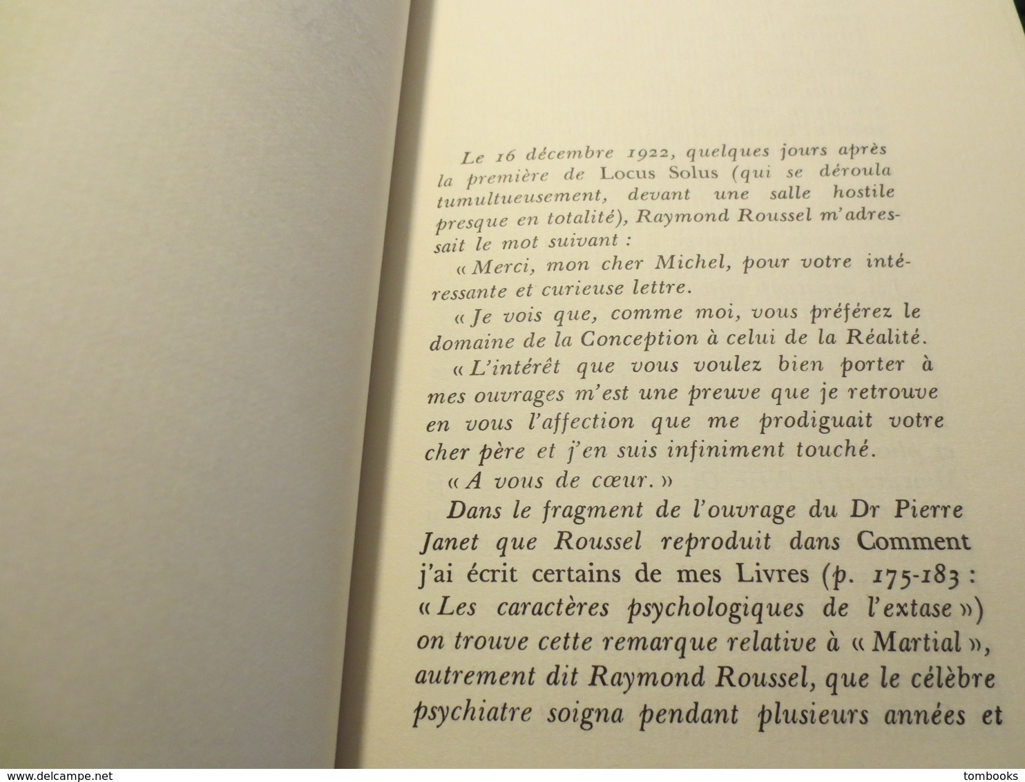 Epaves - Livre - Raymond Roussel - Procédé Et Réalité Chez Raymond Roussel Par Michel Leiris - BE - - Livres Dédicacés