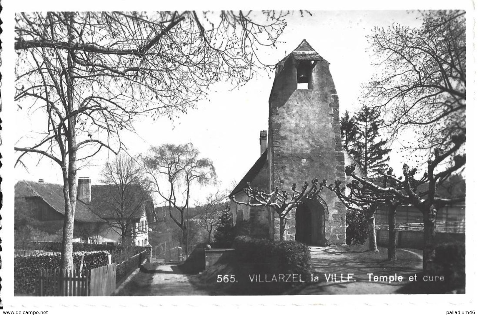 VAUD VILLARZEL - Temple Et Cure - Paul Savigny Lucens No 565 - Circulé Le 09.09.1941 - Lucens