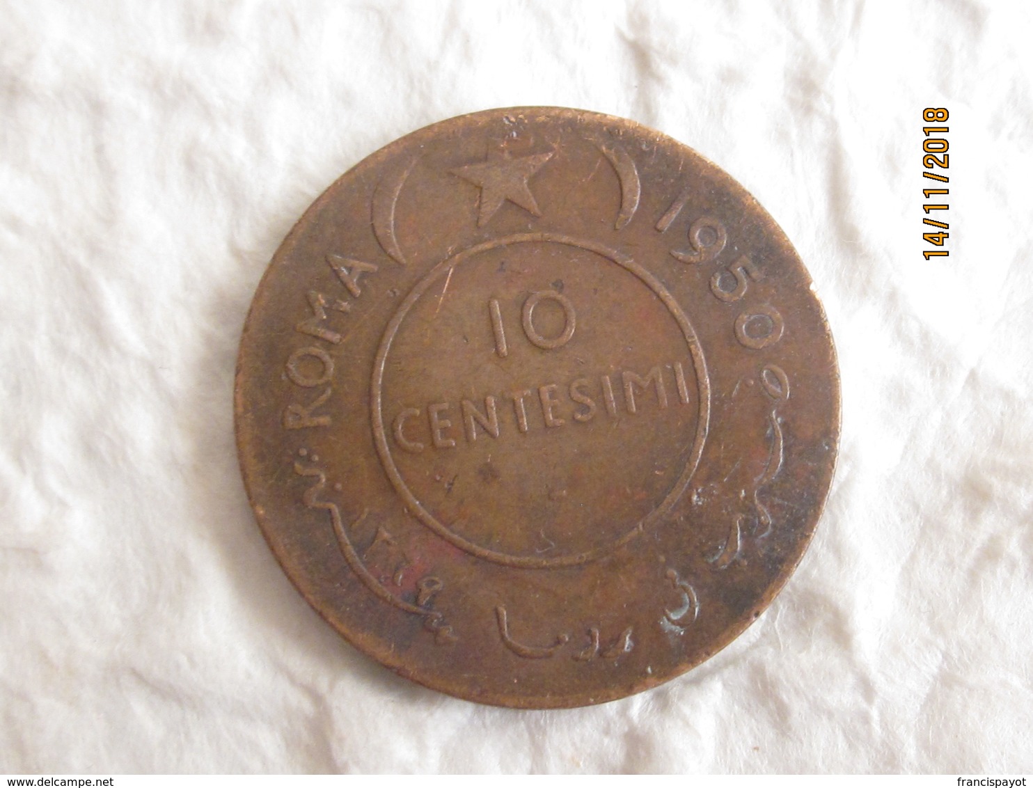 Somalia AFIS: 10 Centesimi 1950 - Somalie