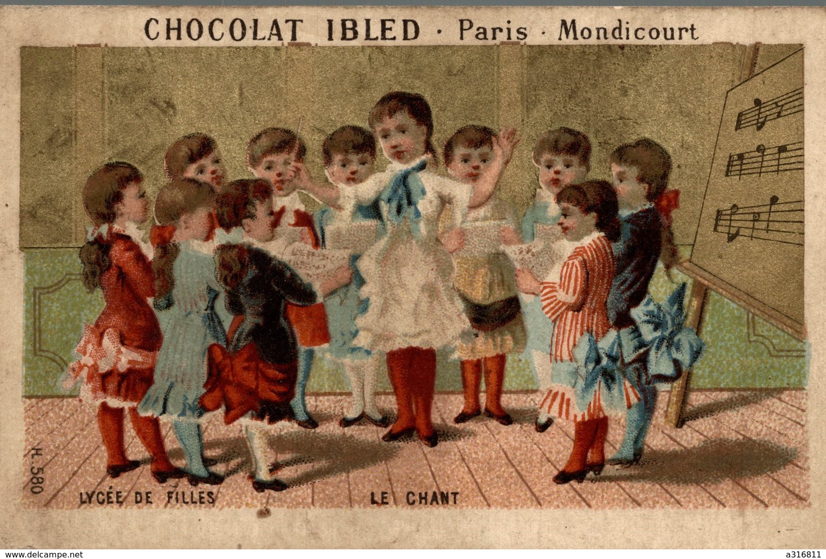 CHOCOLAT IBLED  LYCEE DE FILLES  LE CHANT - Ibled