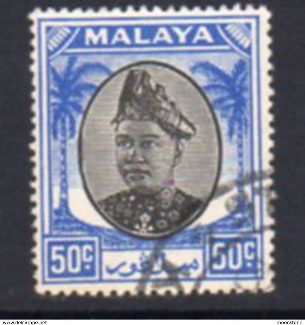 Malaya Selangor 1949-55 Sultan Alam Shah Definitives 50c Value, Used, SG 107 - Selangor