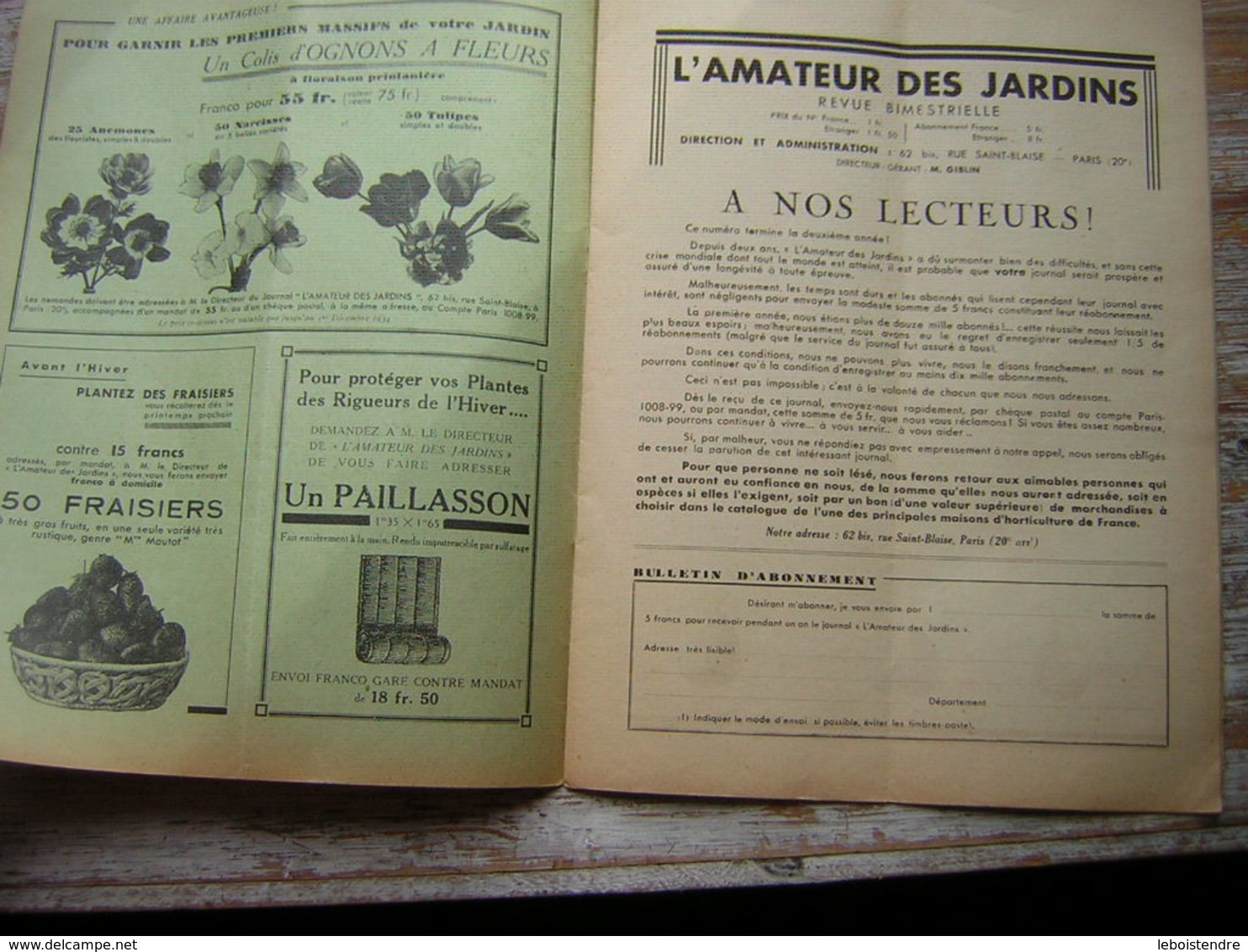 REVUE BIMESTRIELLE DU JARDIN ET DE L'HORTICULTURE  L'AMATEUR DES JARDINS SEPTEMBRE 1934 N° 12 - Jardinería