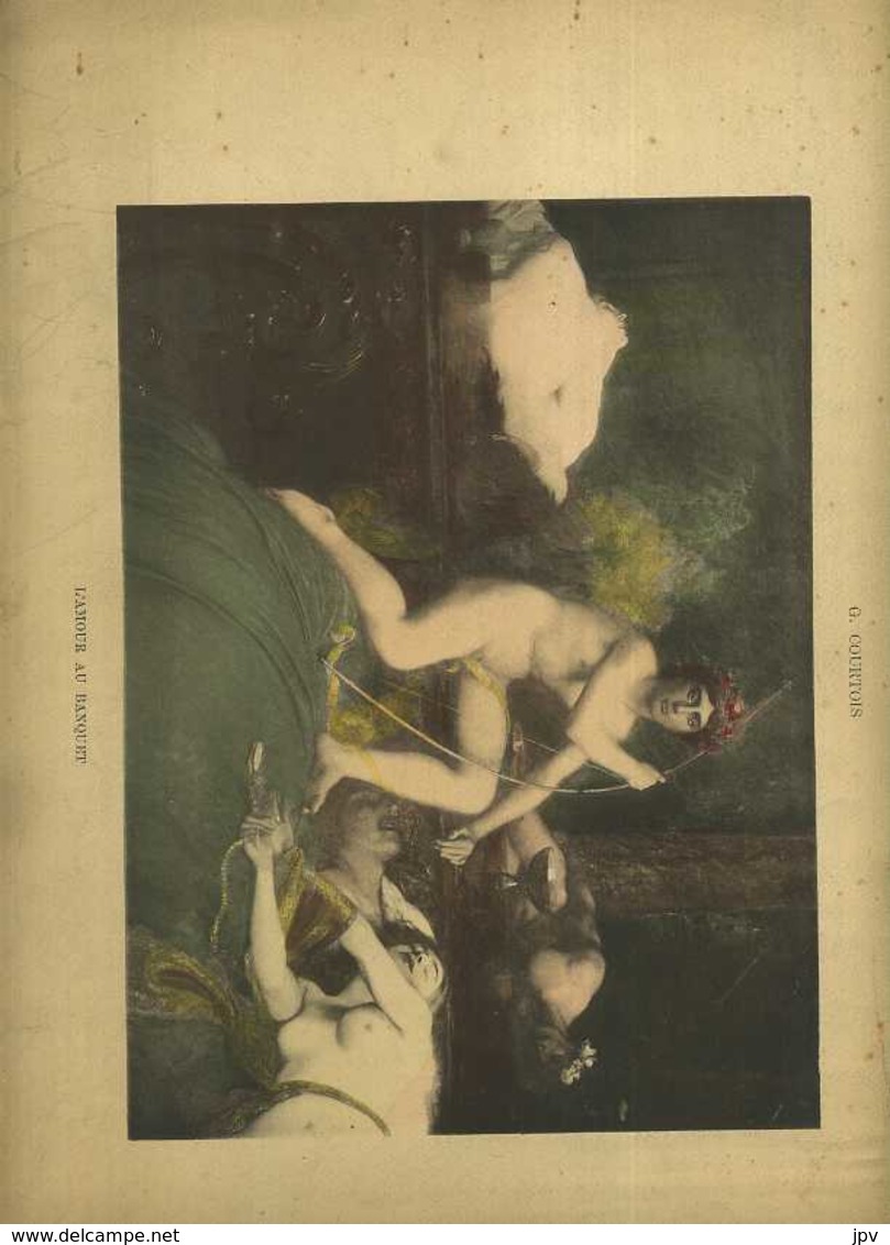 IMAGE LE NU 1900 : G. COURTOIS - L'amour Au Banquet - Other & Unclassified