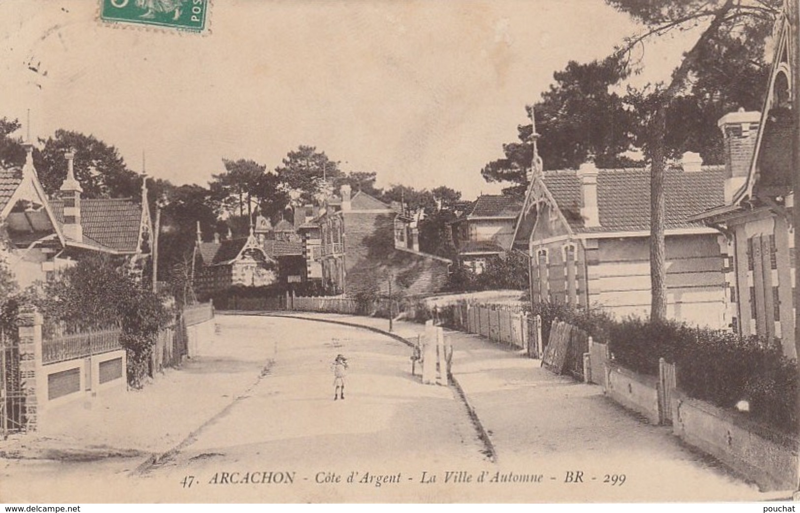 W7- 33) ARCACHON (COTE D4ARGENT)  LA VILLE D' AUTOMNE - (ANIMEE - 2 SCANS) - Arcachon