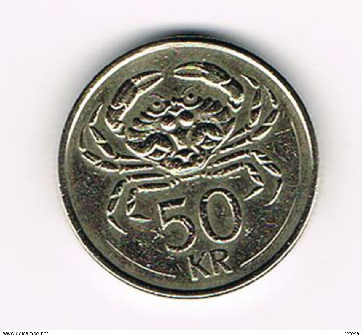 &  IJSLAND  50 KRONUR 1992 - Islande