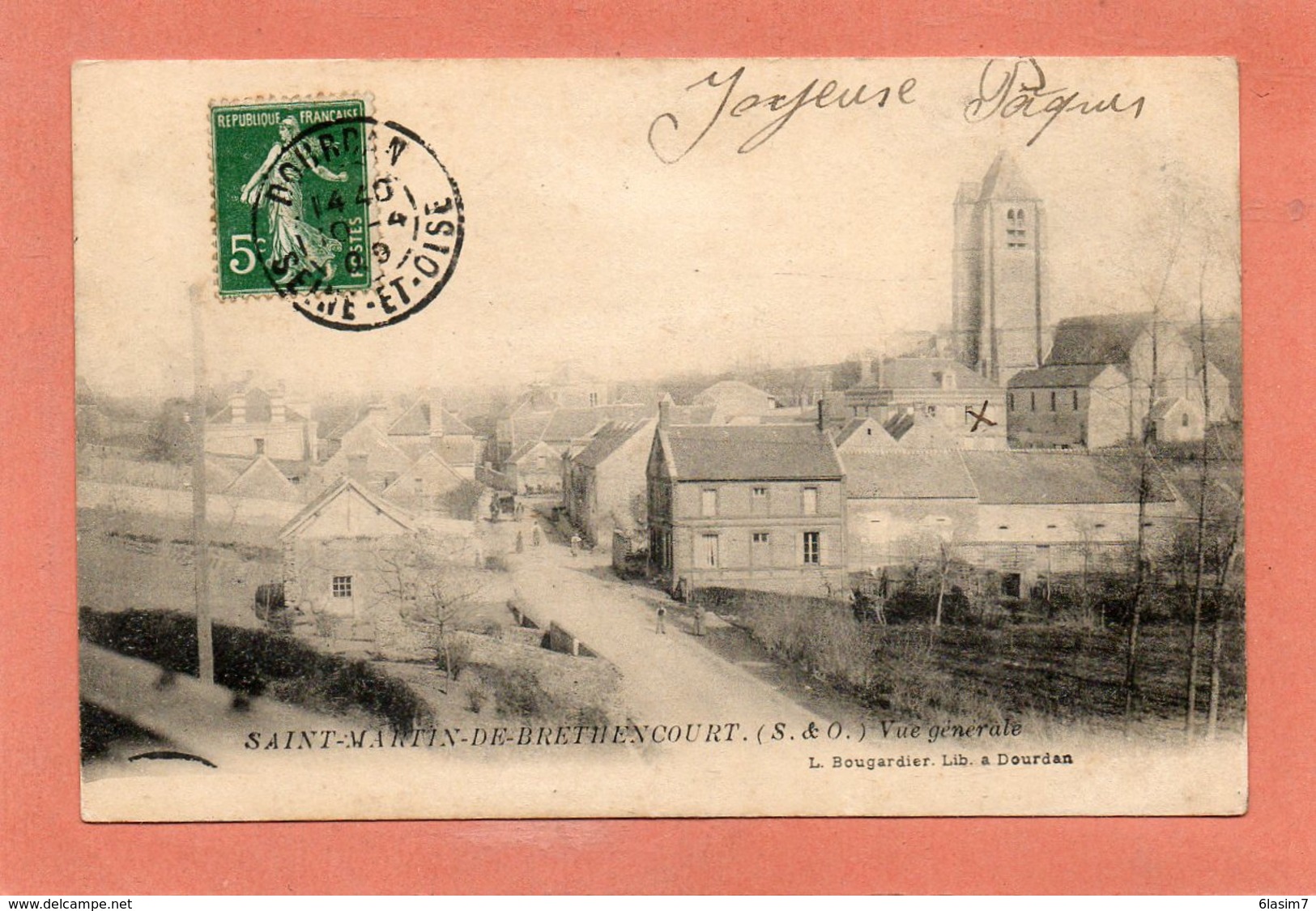 CPA - SAINT-MARTIN-de-BRETHENCOURT (78) - Aspect De L'entrée Du Bourg En 1909 - Sonstige & Ohne Zuordnung