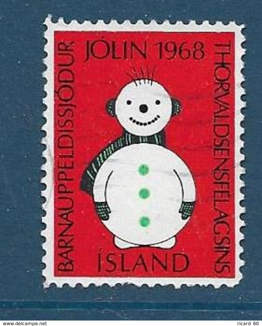 Vignette Islande, Island, 1968, Bonhomme De Neige - Vignettes D'affranchissement (Frama)