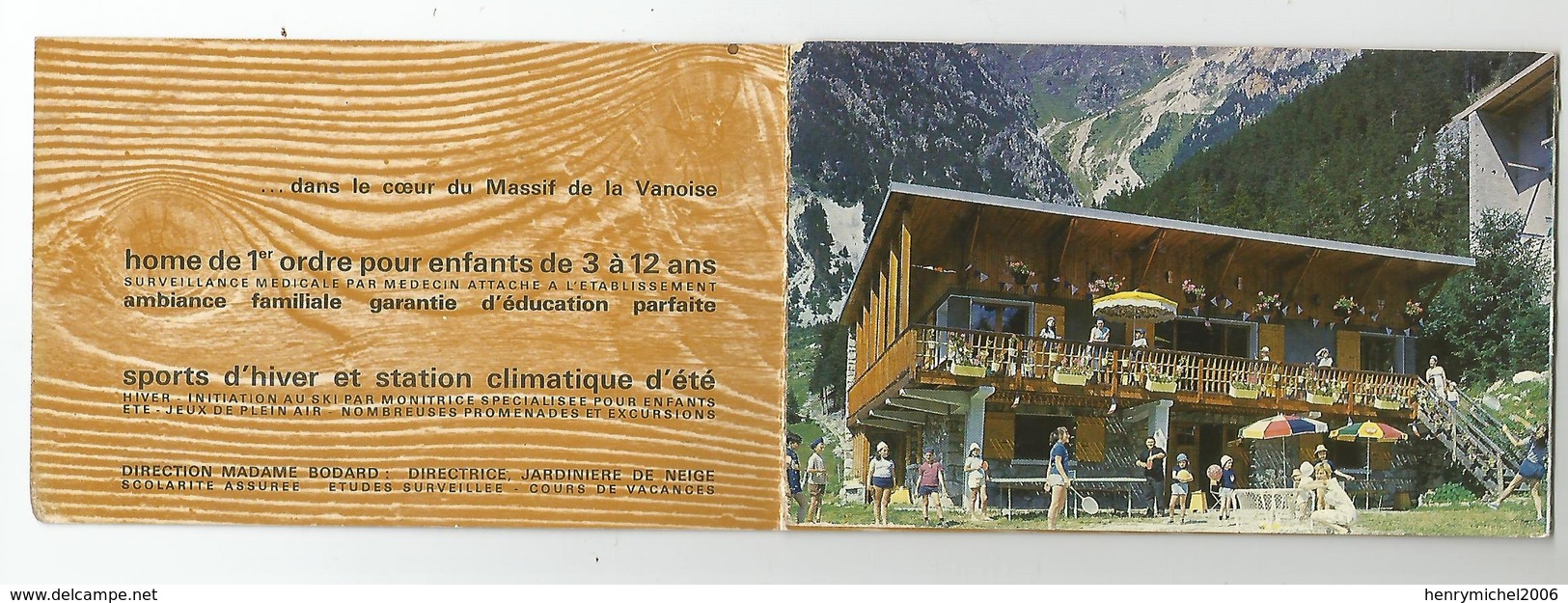 Carte De Visite Pralognan La Vanoise Ma Petite Cabane Home D'enfants 73 Savoie Carte 3 Volets - Cartes De Visite