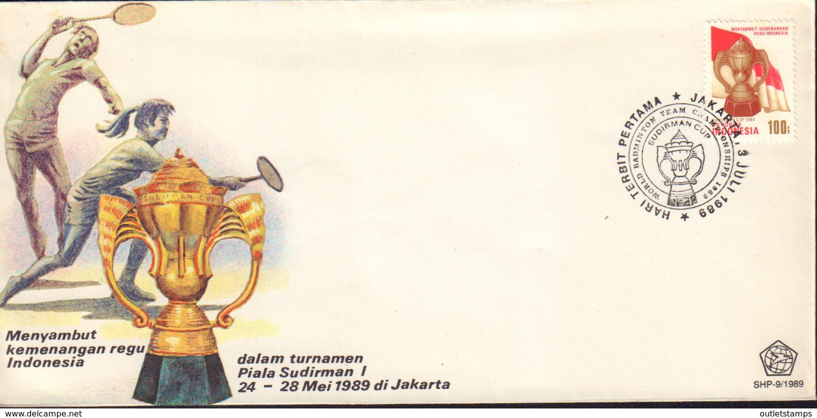 Ref. 380835 * NEW *  - INDONESIA . 1989. BADMINTON SUDIRMAN CUP. COPA SUDIRMAN DE BADMINTON. - Indonesia