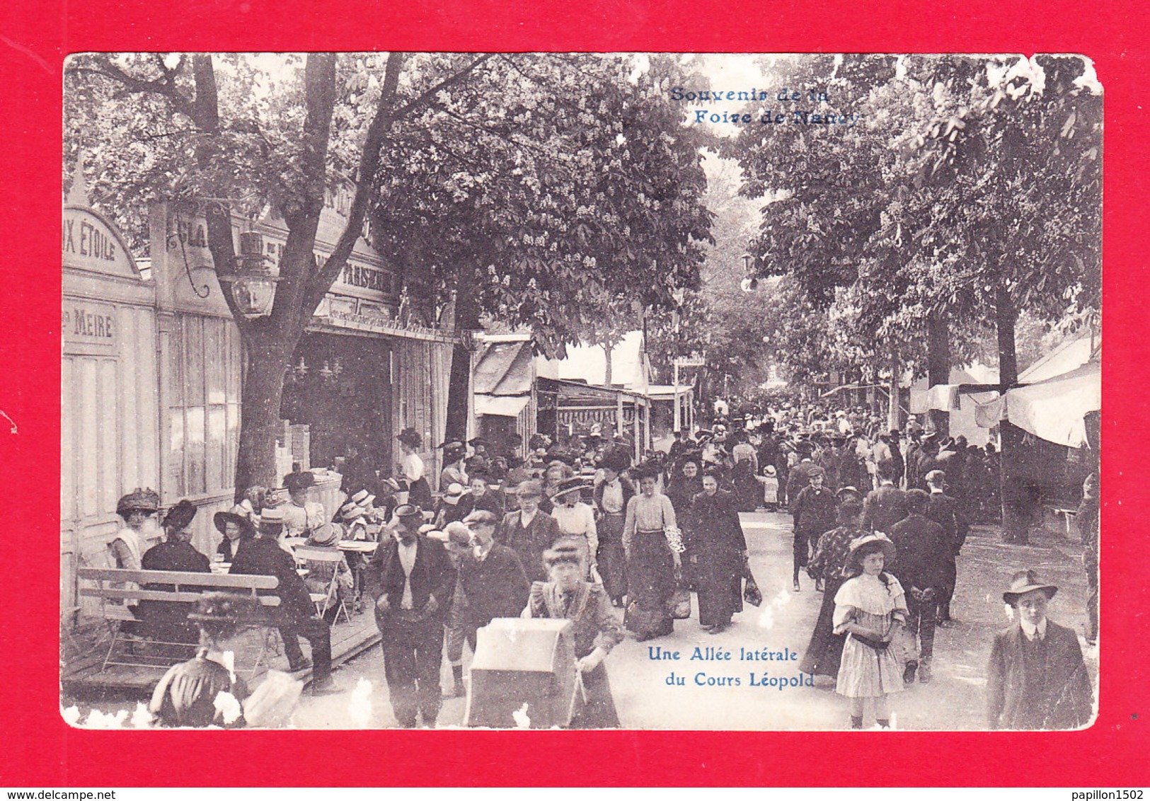 F-54-Nancy-70Ph84  Souvenir De La Foire, Une Allée Latérale Du Cours Léopold, Animation, Cpa (état) - Nancy