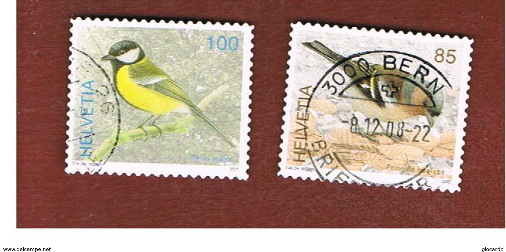 SVIZZERA (SWITZERLAND) -   SG 1671.1673 -    2007  BIRDS  - USED - Oblitérés