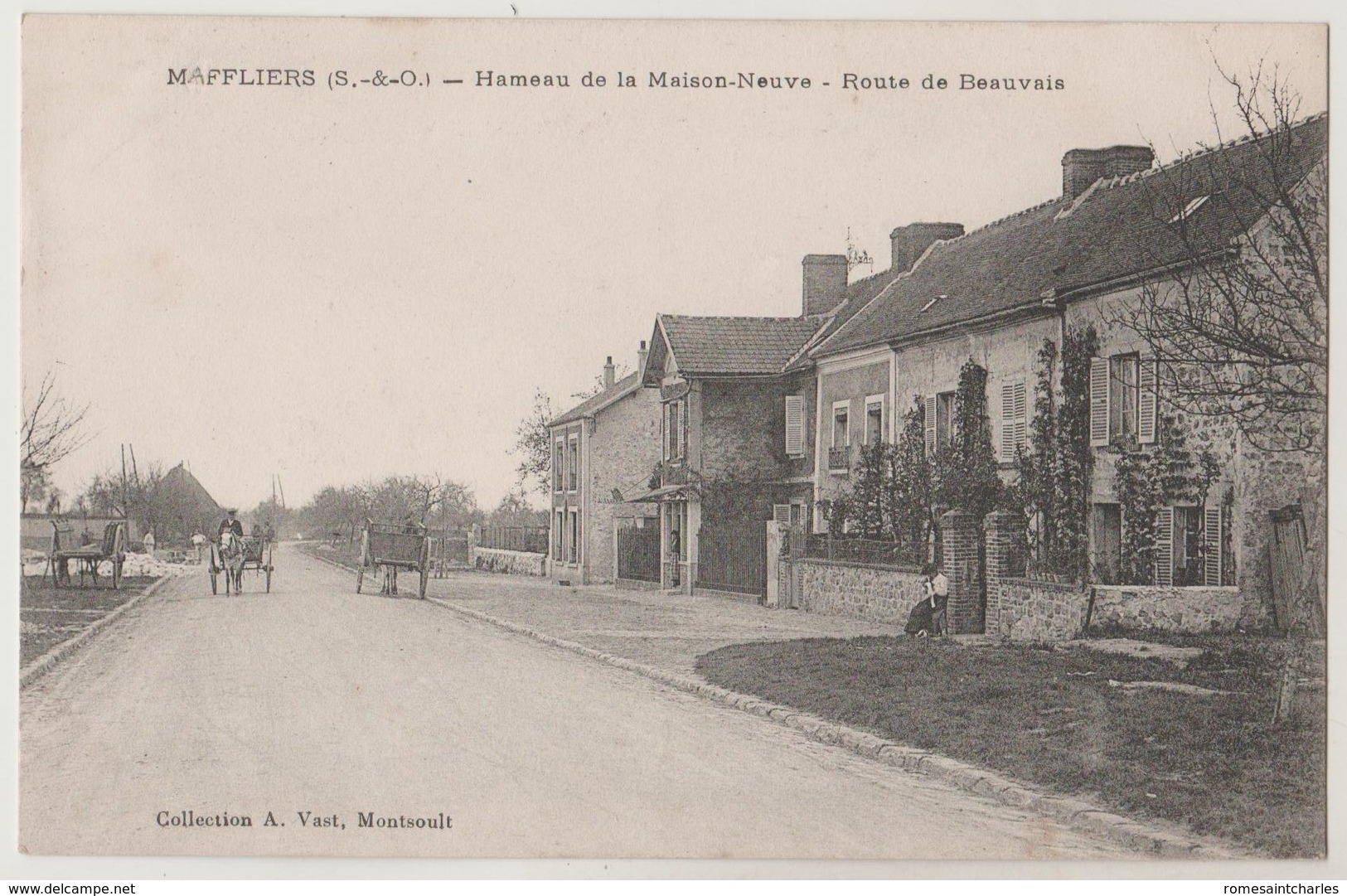 CPA 95 MAFFLIERS Hameau De La Maison Neuve - Route De Beauvais - Autres & Non Classés